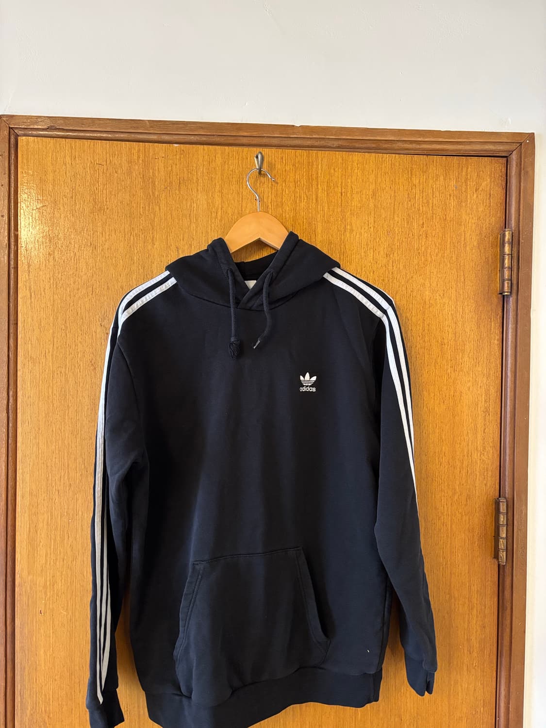 아디다스 삼선 후드티 블랙 상품이미지1