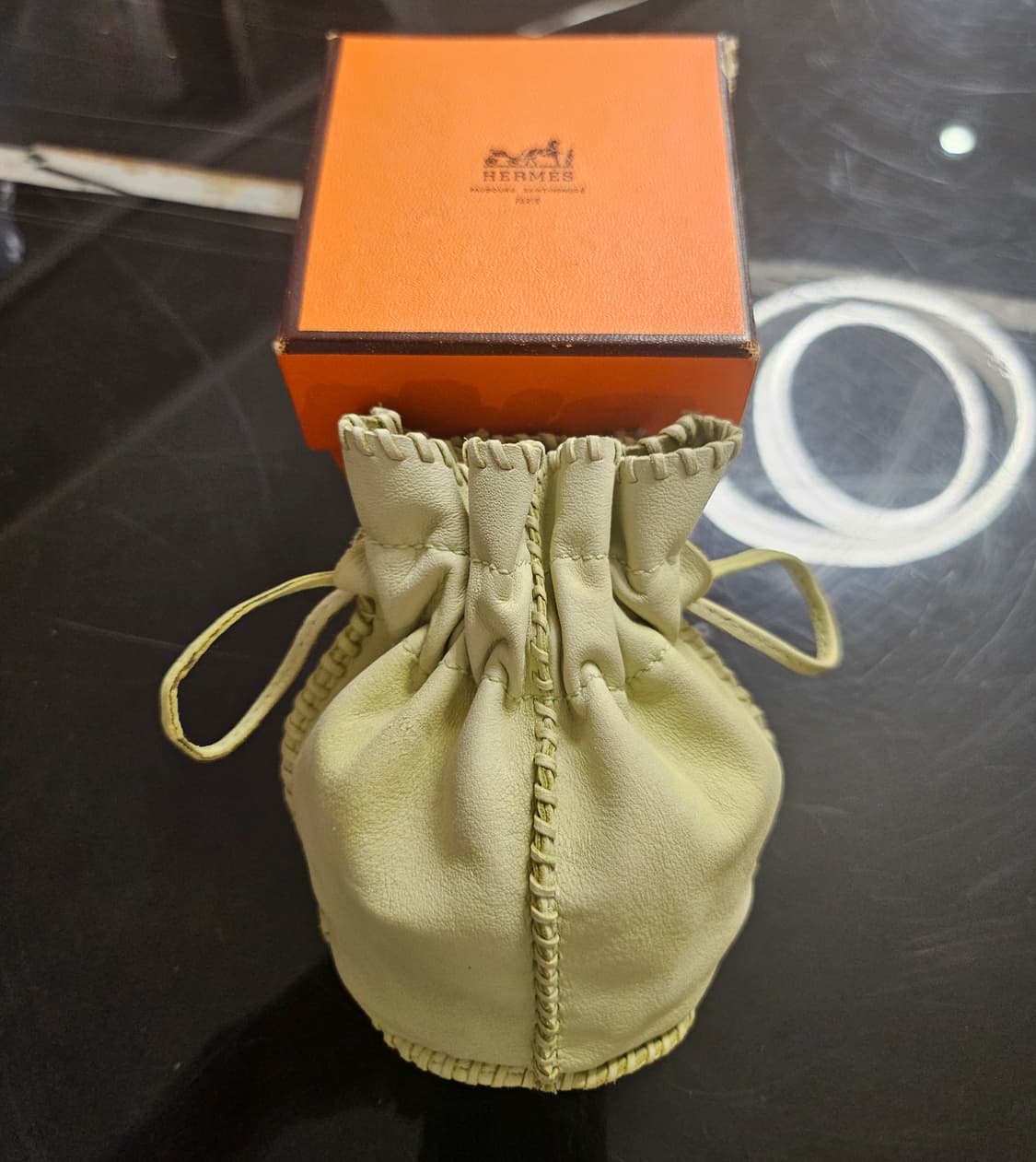 Hermès에르메스 복주머니 미니  파우치 상품이미지5