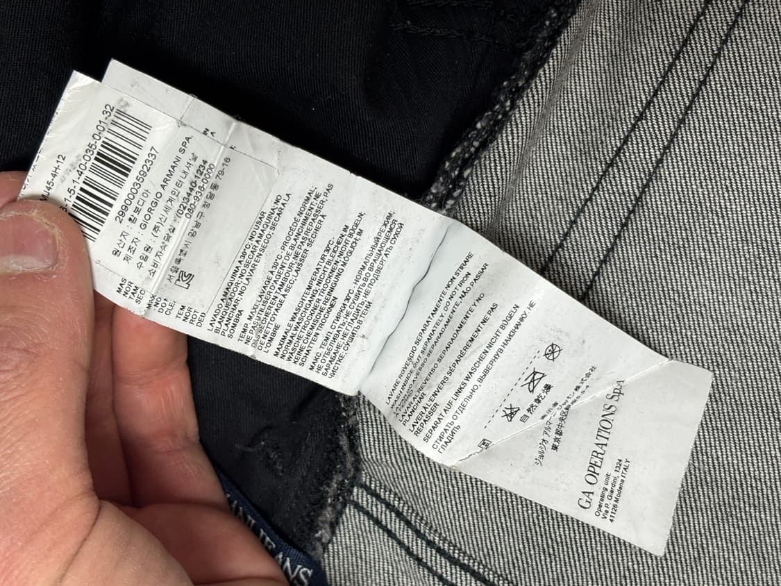 아르마니 진스 알마니 진스 청바지 데님 J45 레귤러 32사이즈 흑청바지 상품이미지8