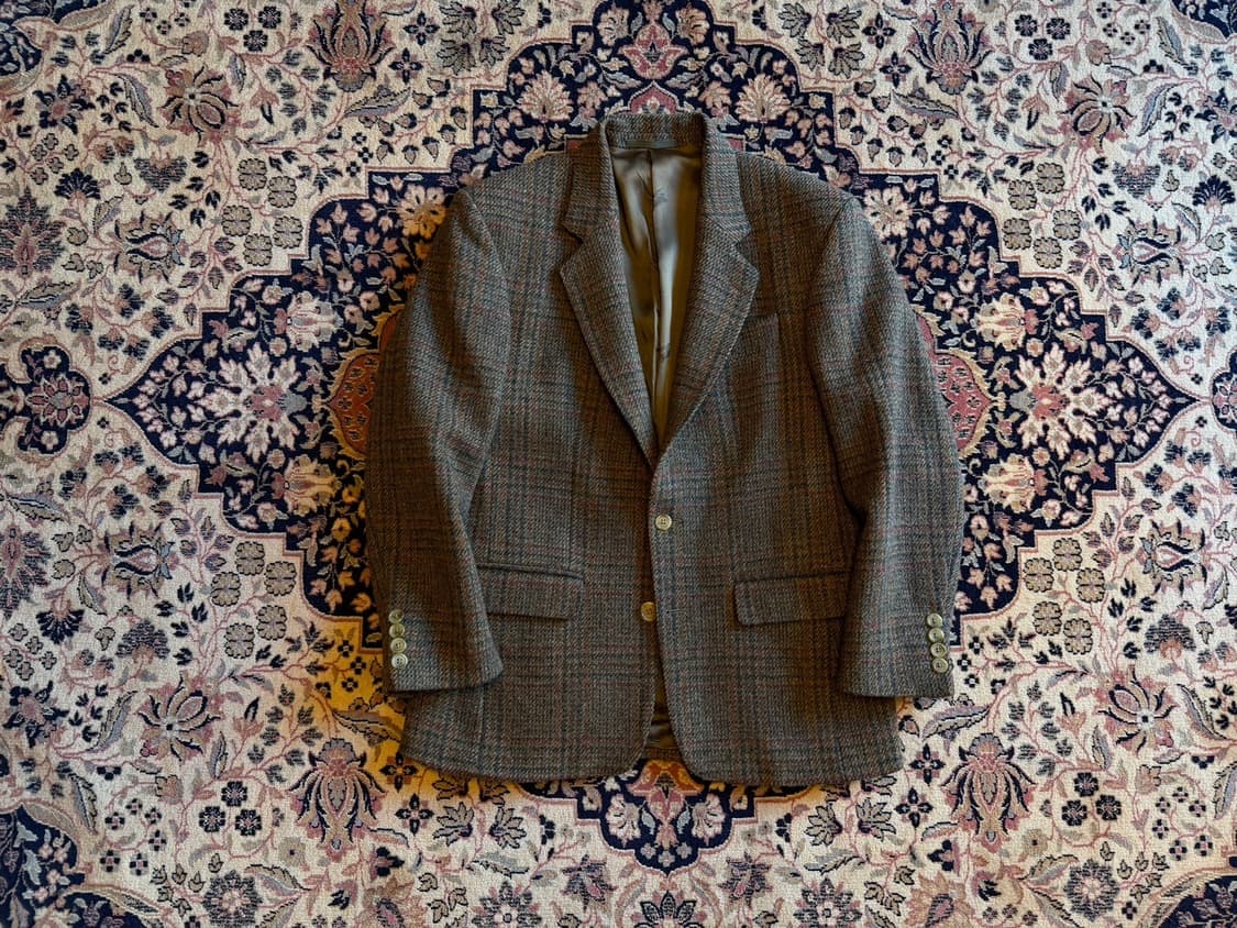 버버리 건클럽체크 트위드 자켓 100 상품이미지1