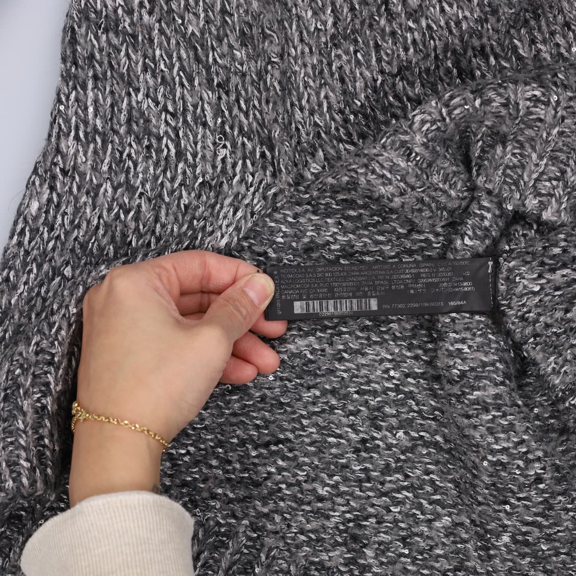 [EUR S] 자라 여성 스페클패턴 니트 0107H1 상품이미지5