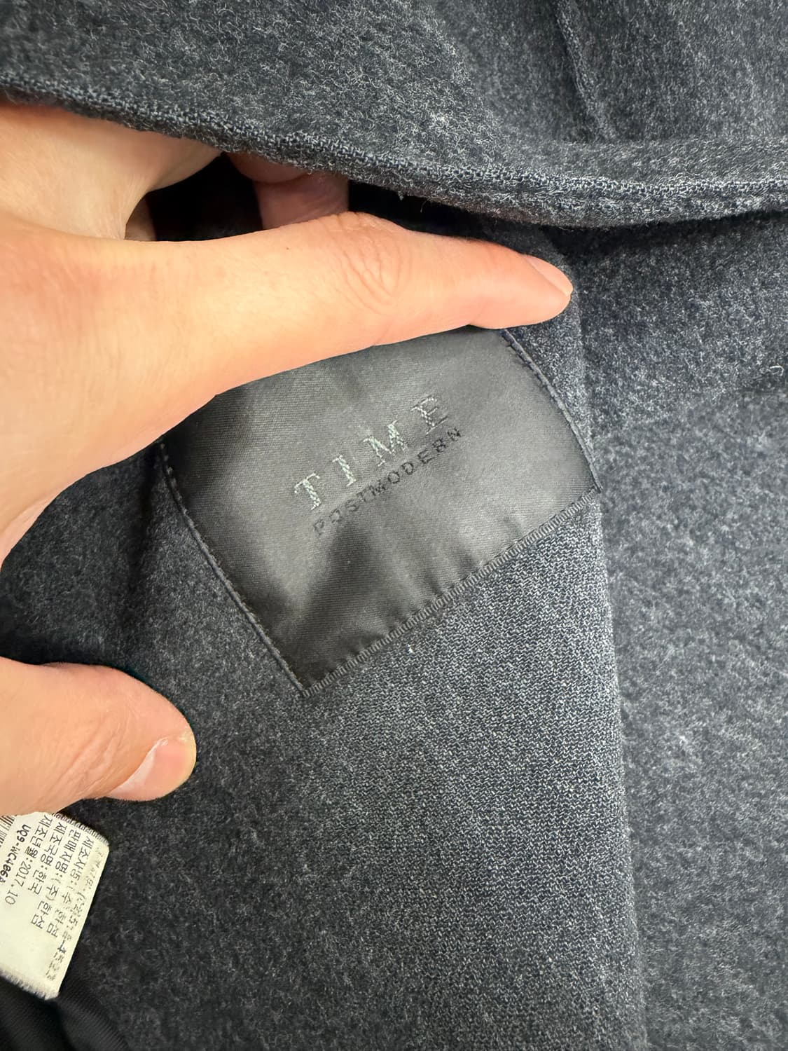 정품) 타임옴므 한섬 간절기용 코트 95 상품이미지6