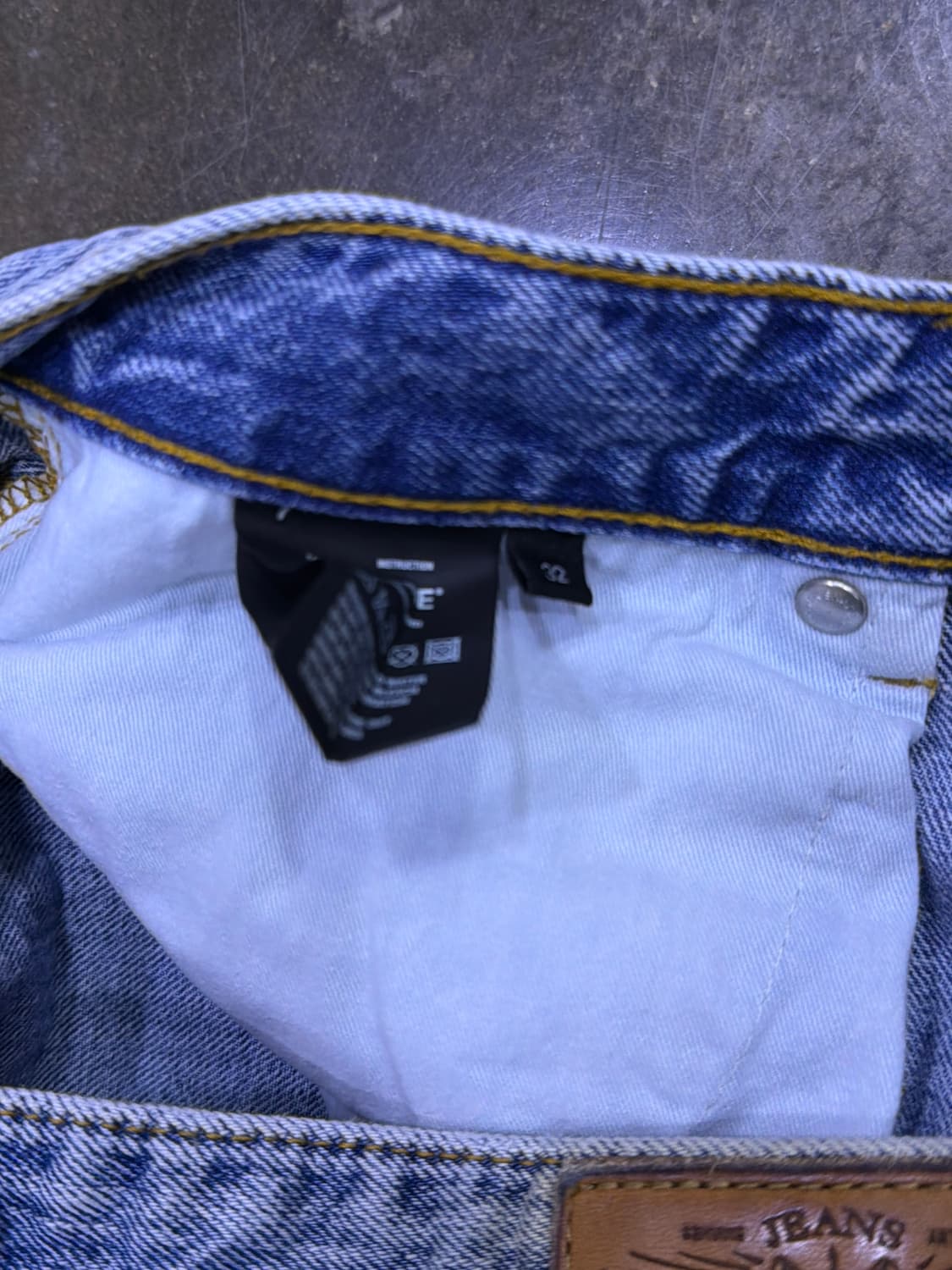 mod.9 모드나인 레트로 빈티지 스톤워싱 와이드핏 데님팬츠 32 상품이미지8