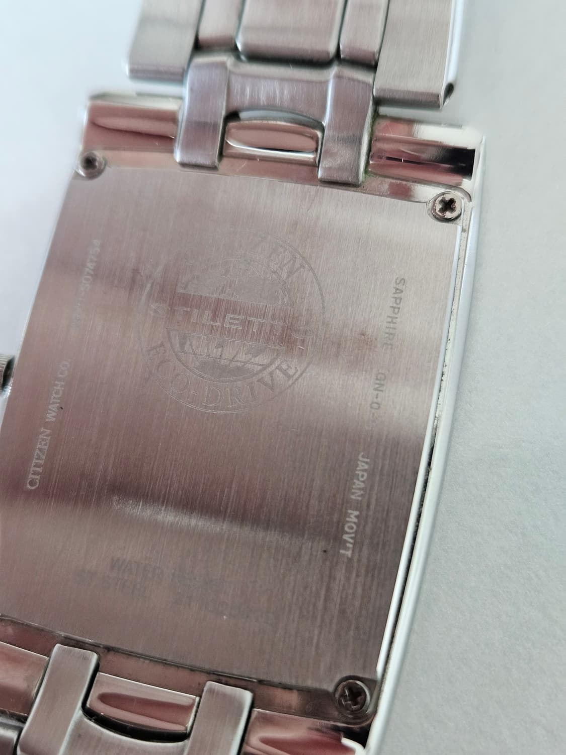 빈티지 시티즌 에코드라이브 사각 메탈 시계 상품이미지7