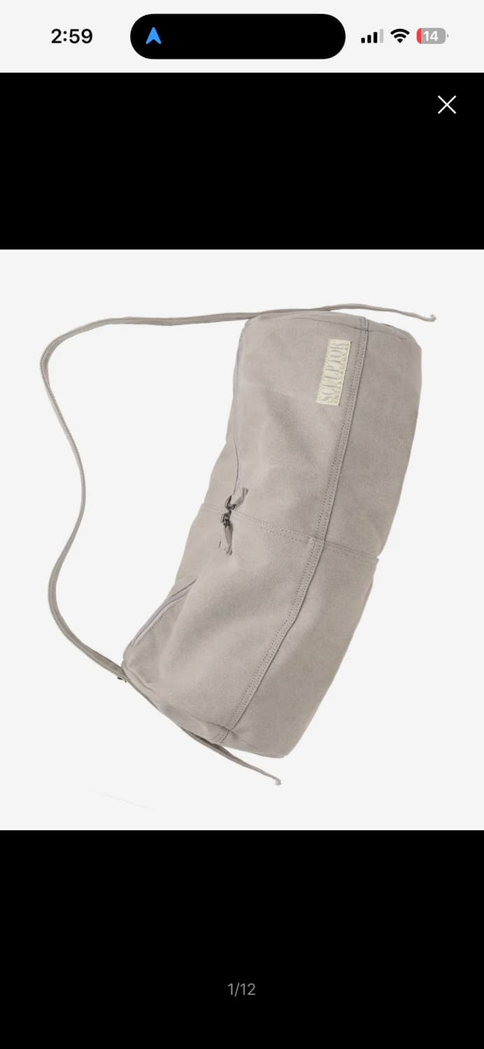 스컬프터 Vintage Canvas Duffel Bag Pale Gray 상품이미지1