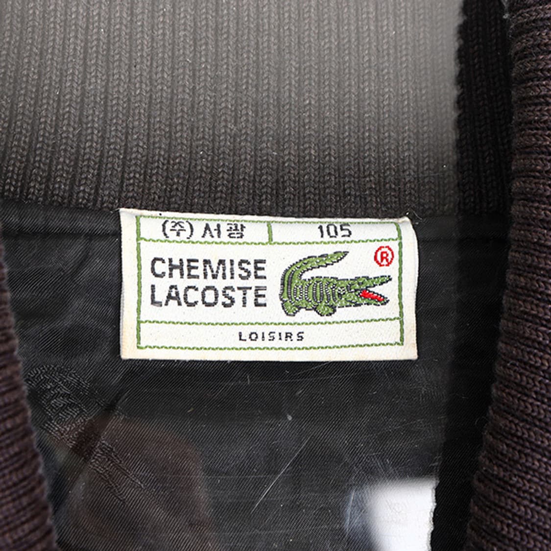 라코스테 90s 플래드 체크 울 블루종 (M) 상품이미지7