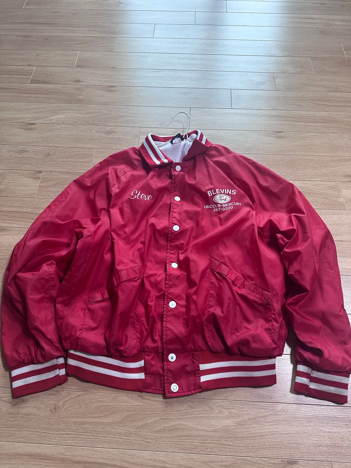 90‘s usa 사틴 스타디움 자켓 상품이미지1