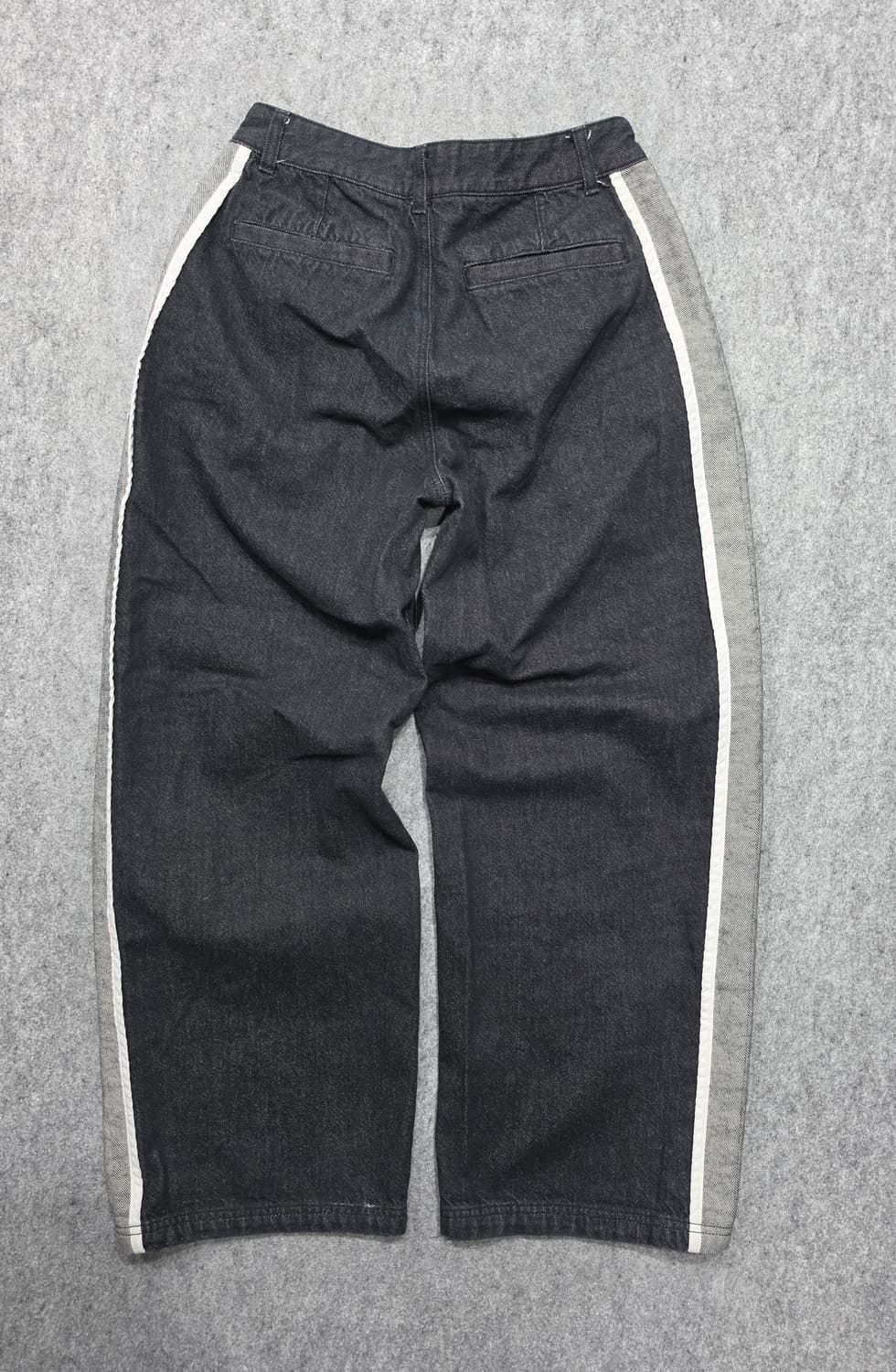 널디 사이드 라인 와이드 데님팬츠 청바지 S 상품이미지2