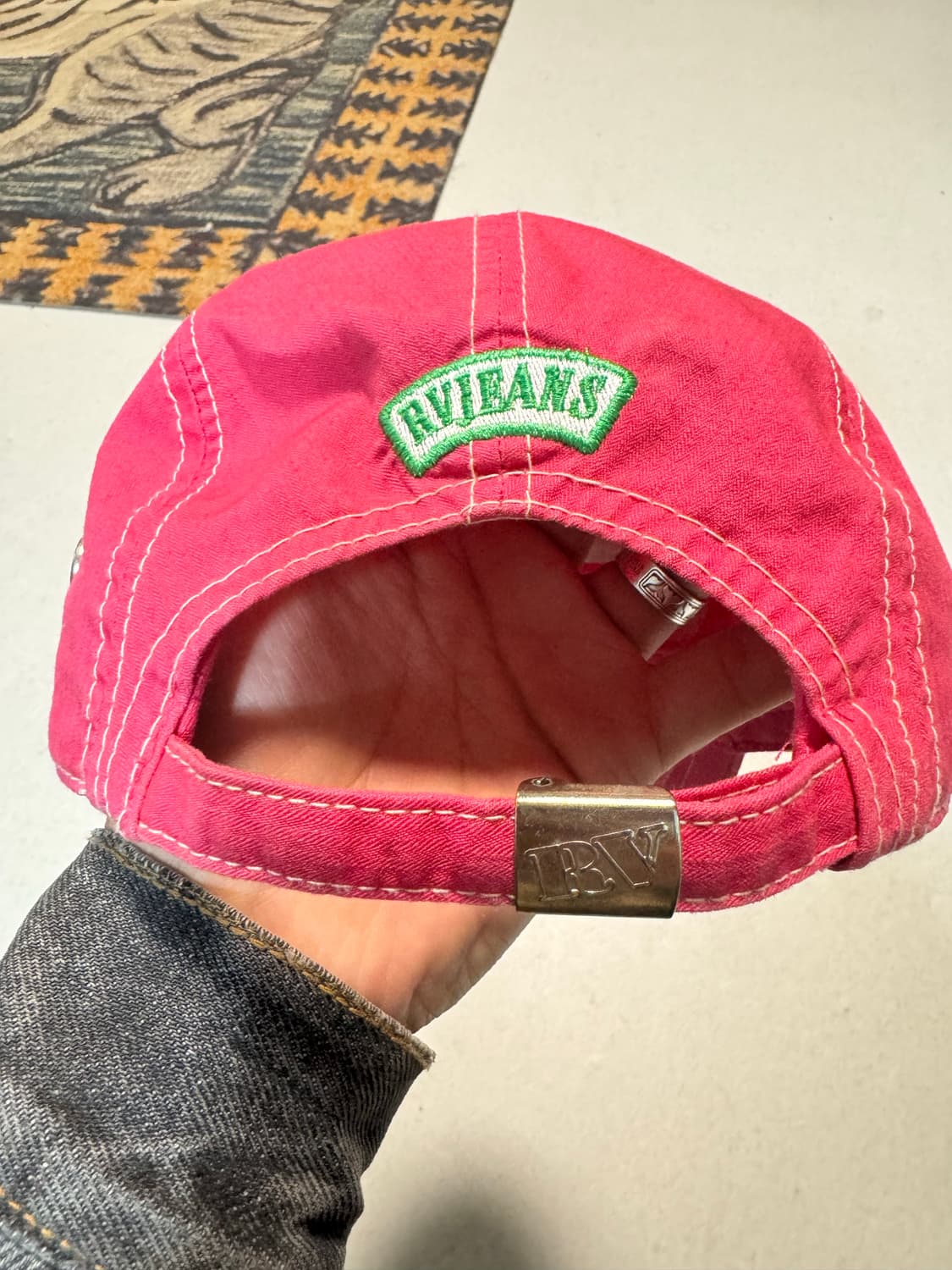 루돌프 발렌티노 빈티지 볼캡 핑크 모자 스냅백 캠프캡 트러커캡 상품이미지3