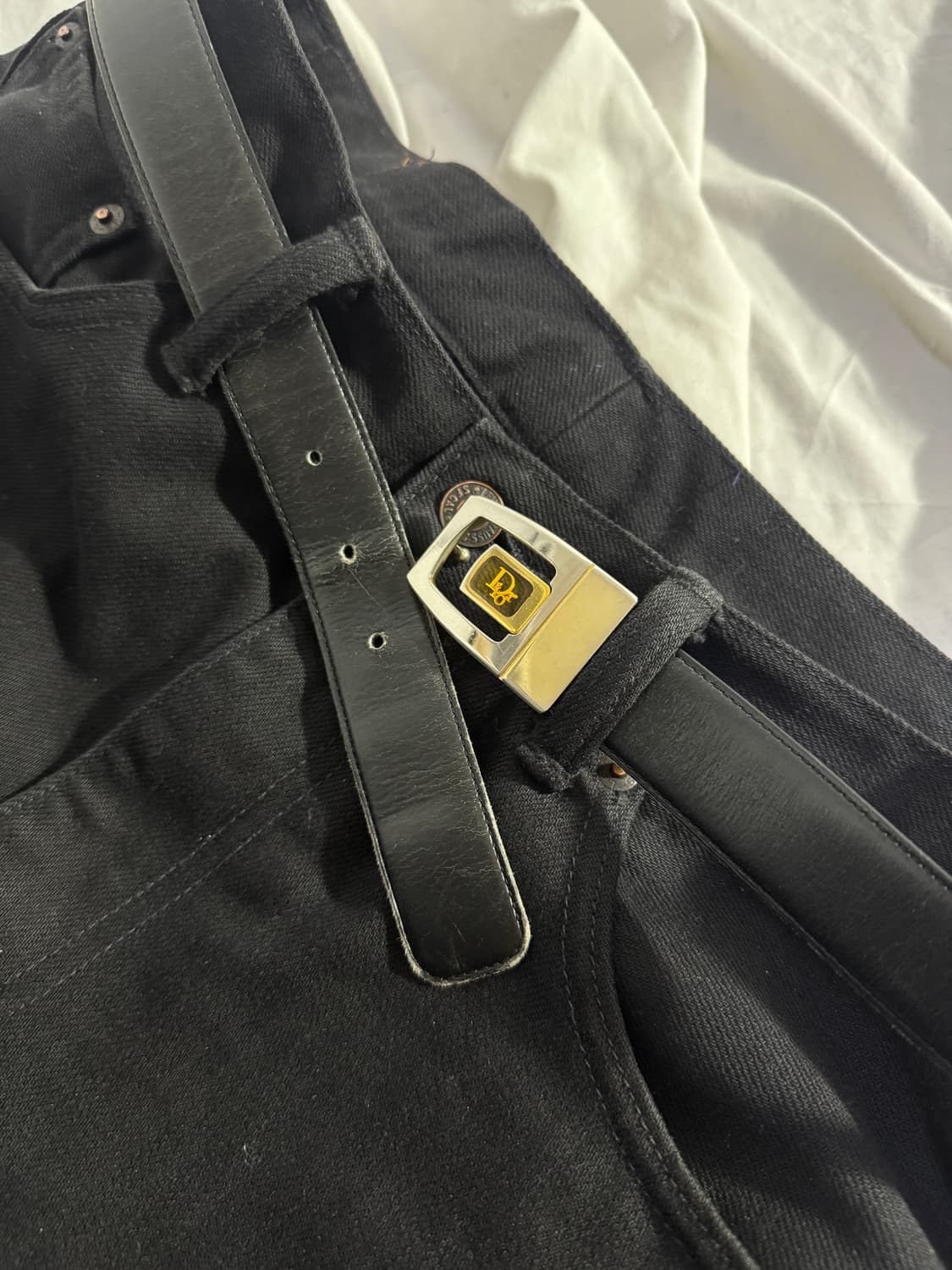 크리스찬 디올 무슈 레더 벨트 상품이미지1