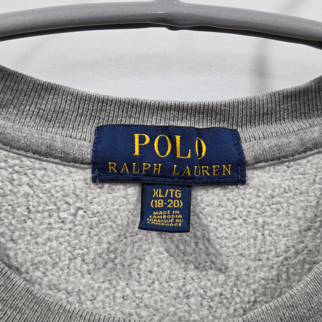 폴로랄프로렌 기모 스웻셔츠XL(18/20) 상품이미지3