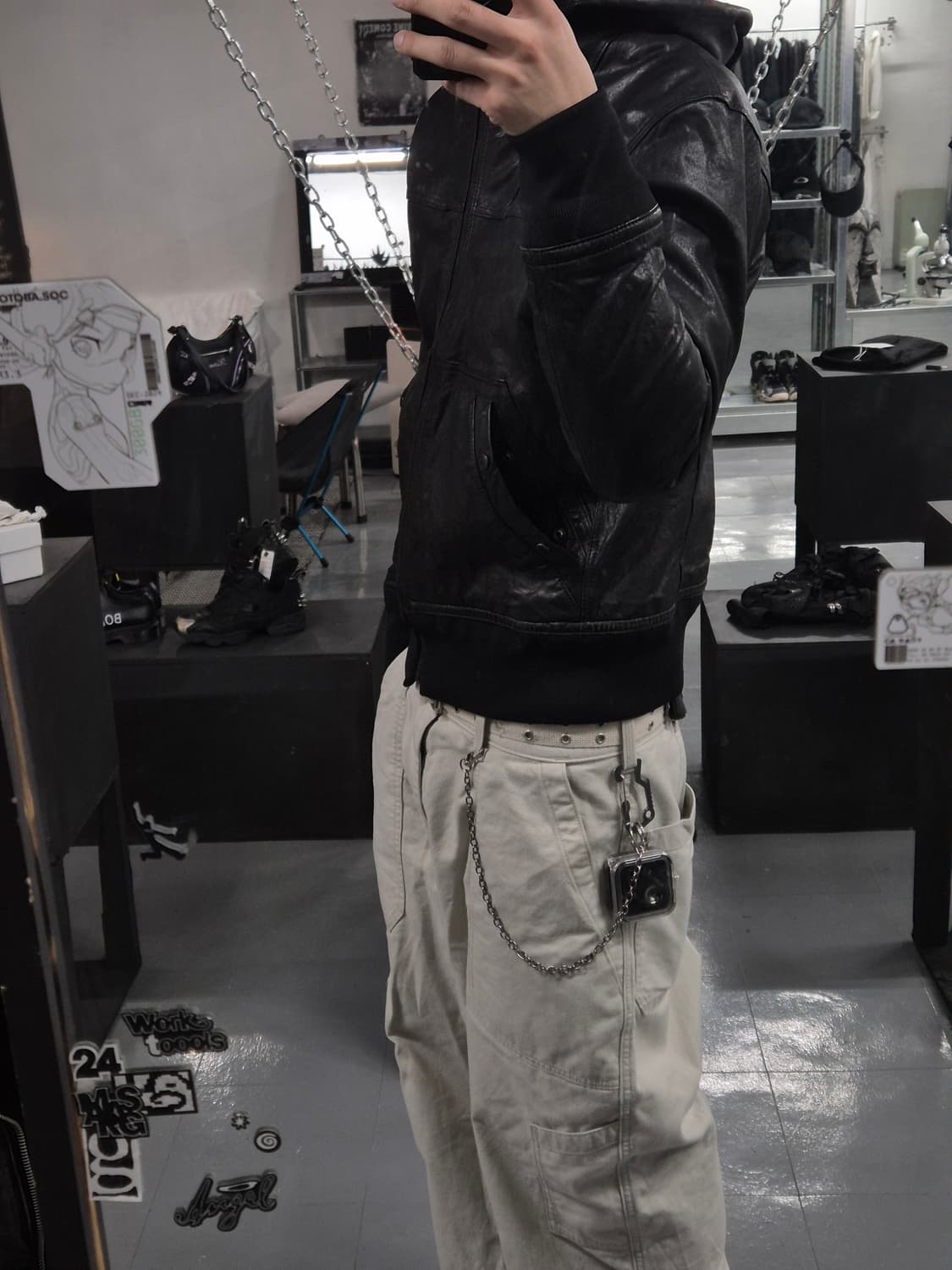 C.P. 컴퍼니 레더 고글 자켓 100사이즈 상품이미지3