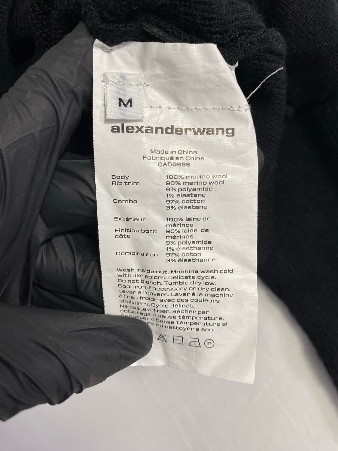 알렉산더왕 Bi-Layer 오프 숄더 브이넥 니트 스웨터 M <530> 상품이미지5