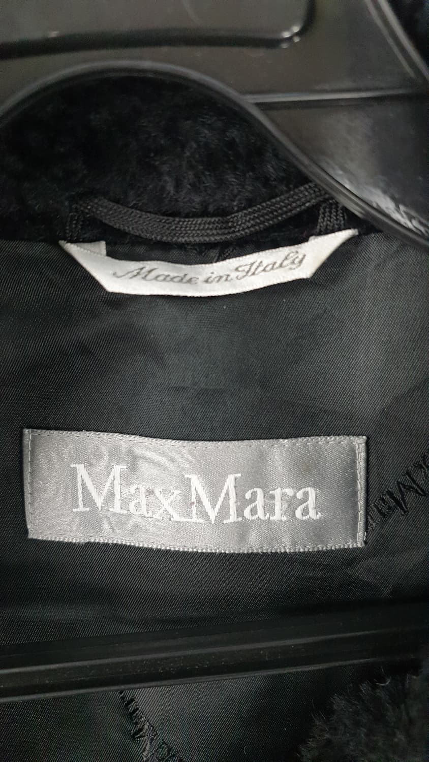 MaxMara 블랙 알파카 롱 코트 상품이미지5