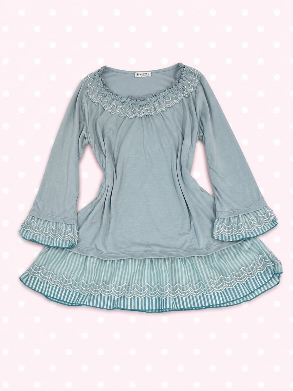 Axes femme 엑시즈팜 민트 긴팔 튜닉 상품이미지1