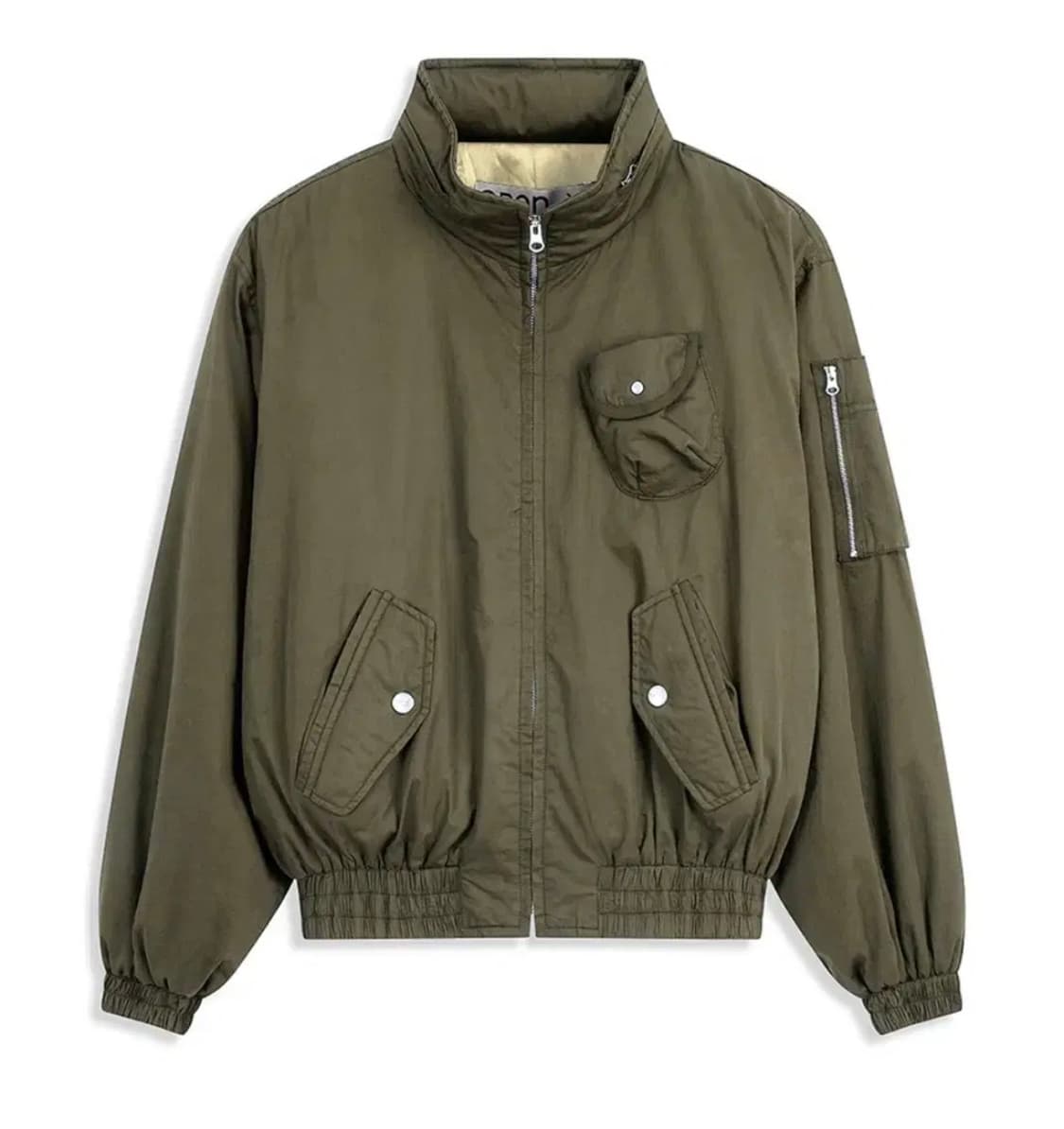 오픈와이와이 코튼 카고 봄버 자켓 카키 상품이미지1