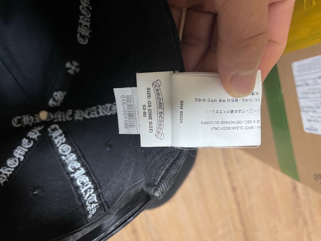 크롬 하트 단검 로고 블랙 캡 상품이미지4