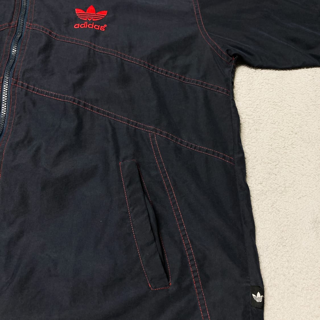 아디다스 90s 올드스쿨 해외판 스티치 후드 바람막이 상품이미지6