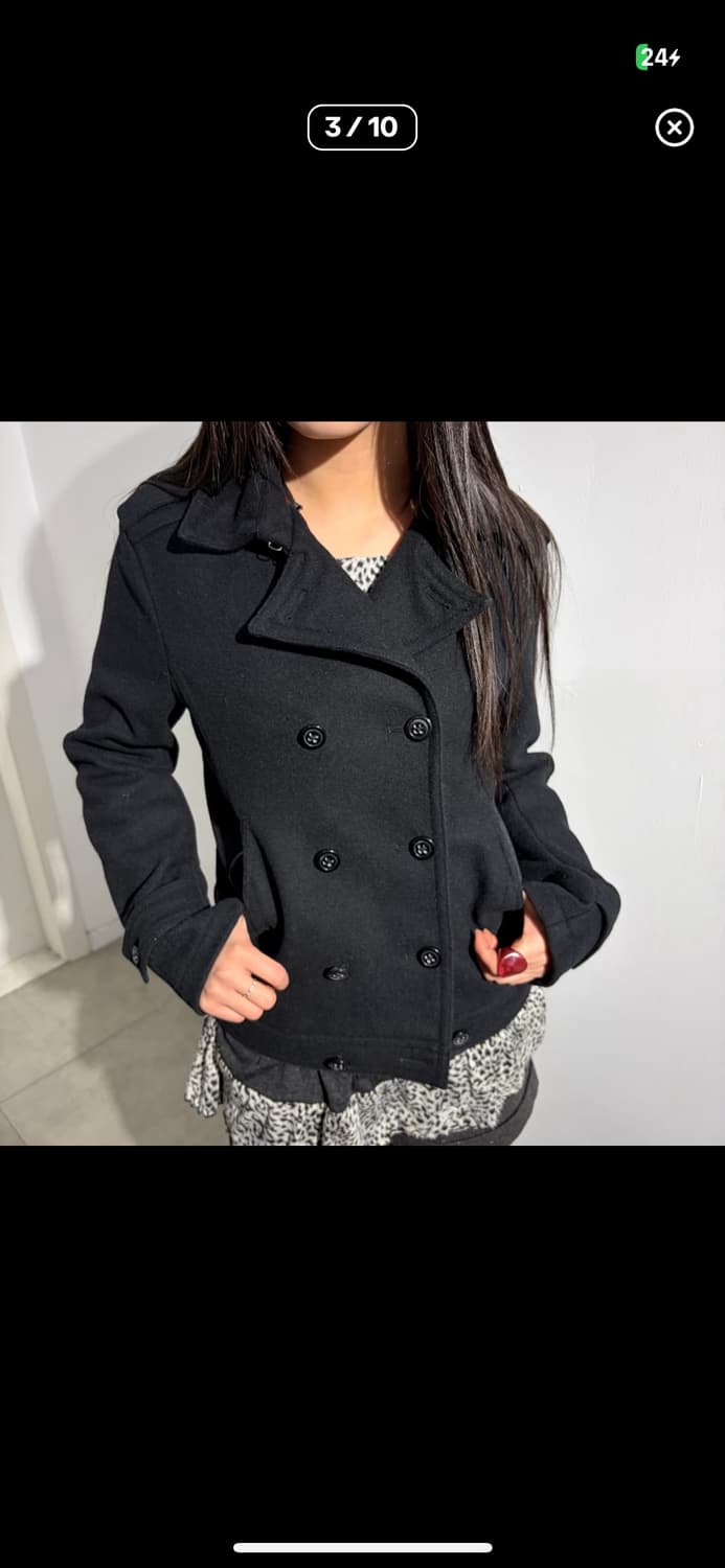 Men's Bigi 더블 코트 울 자켓 상품이미지1