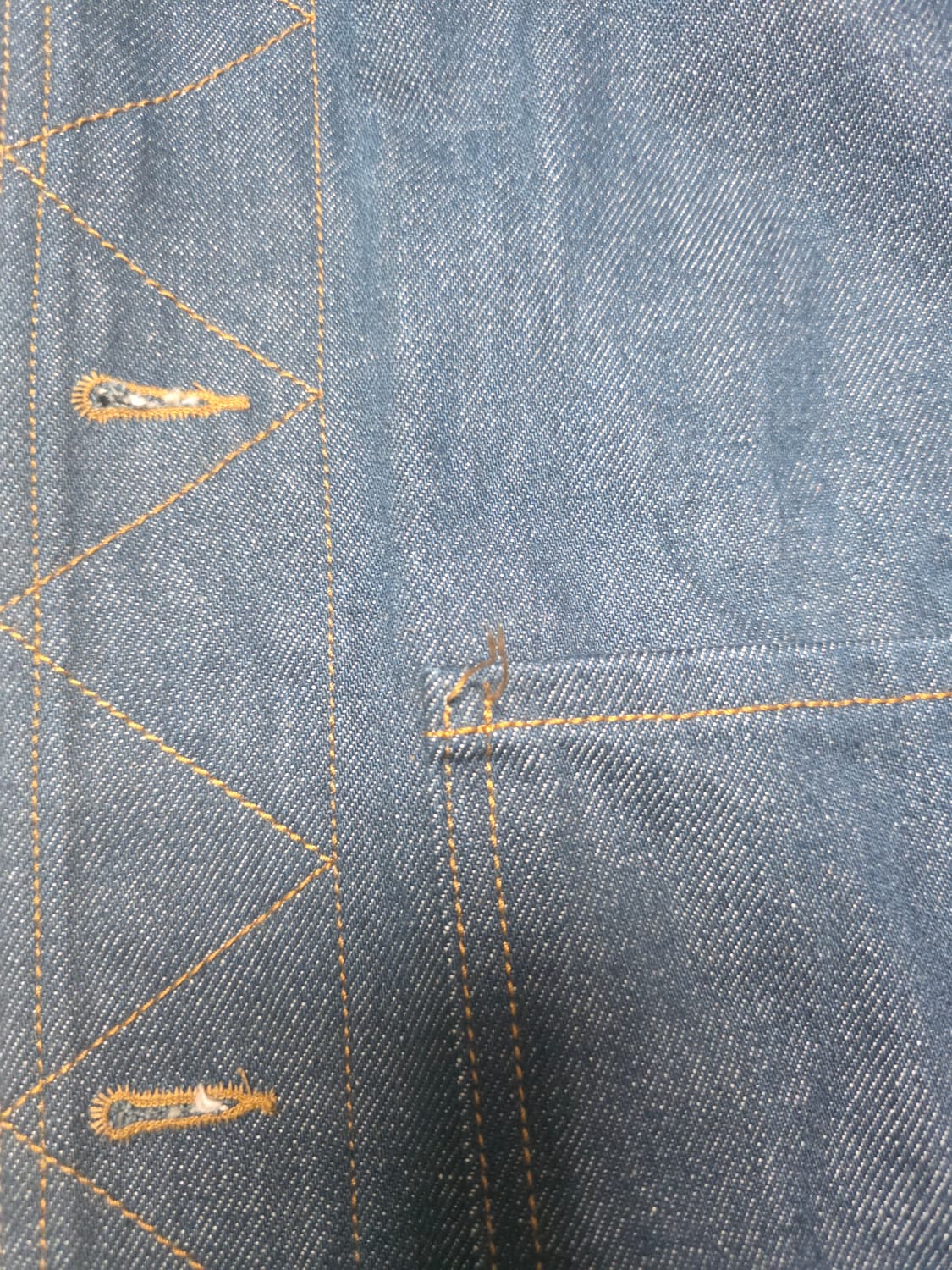 stu 24ss 인디고 데님 워크자켓 m사이즈 상품이미지4