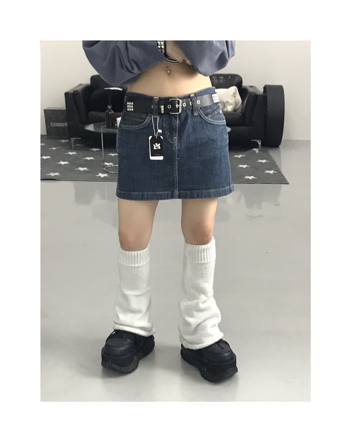 Vintage Denim Mini Skirts 상품이미지1