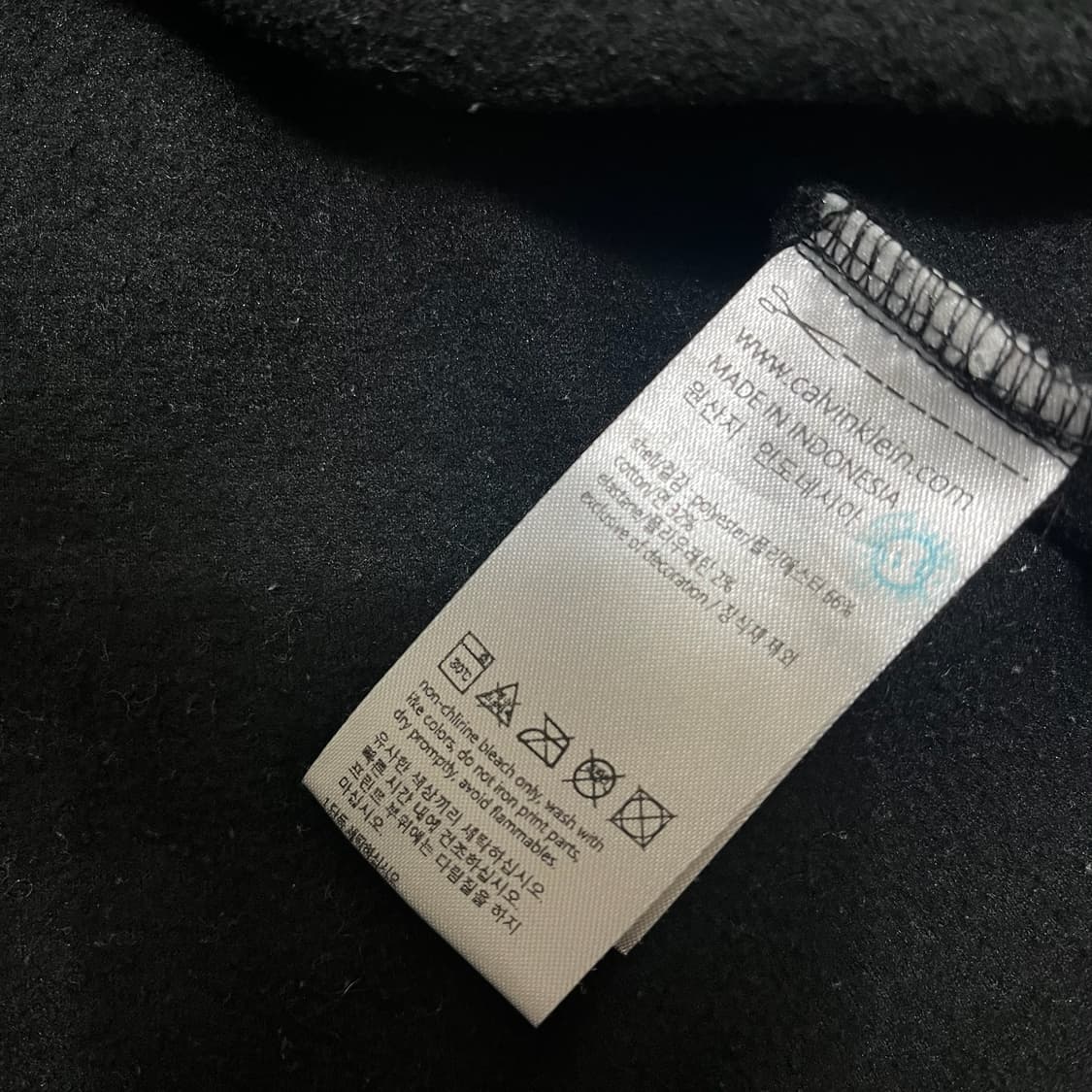 캘빈클라인 퍼포먼스 로고 자수 긴팔 카라티 [블랙] XL/105 상품이미지6