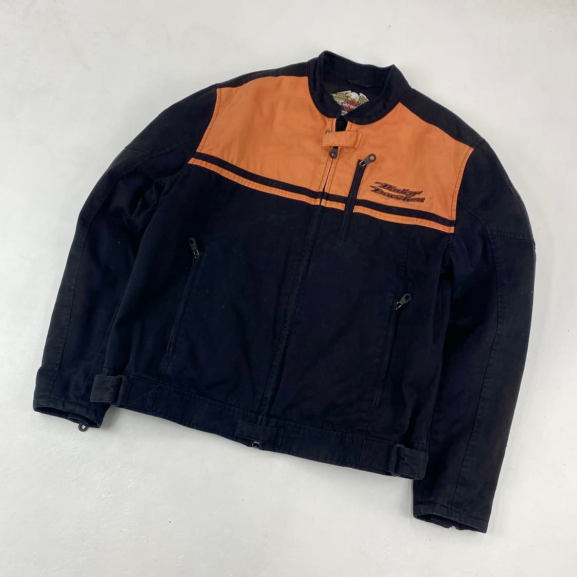 할리데이비슨 모터사이클 빅로고 코튼 봄버 레이싱 자켓 (100) 상품이미지1