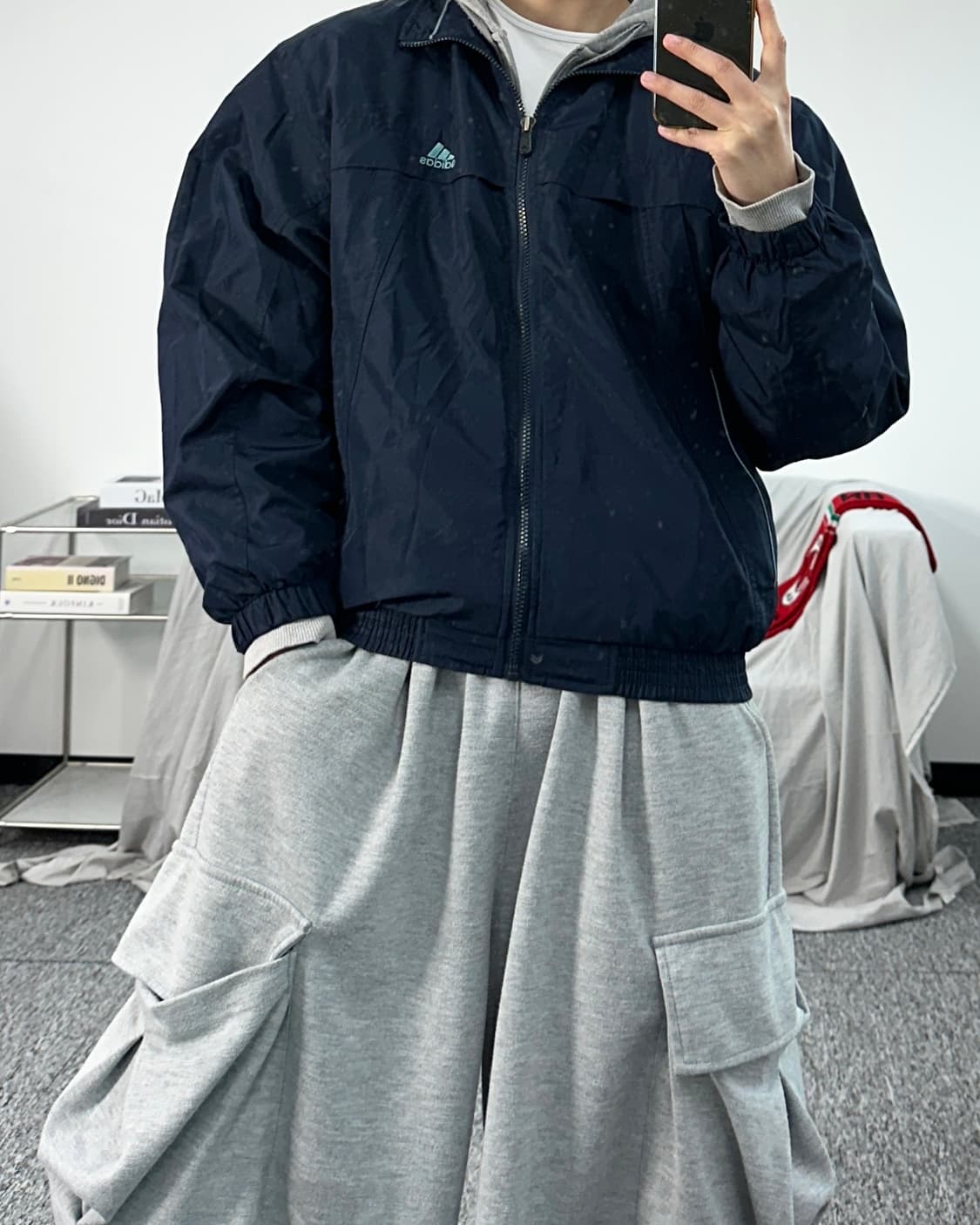 아디다스 올드스쿨 네이비 바람막이 95 상품이미지3