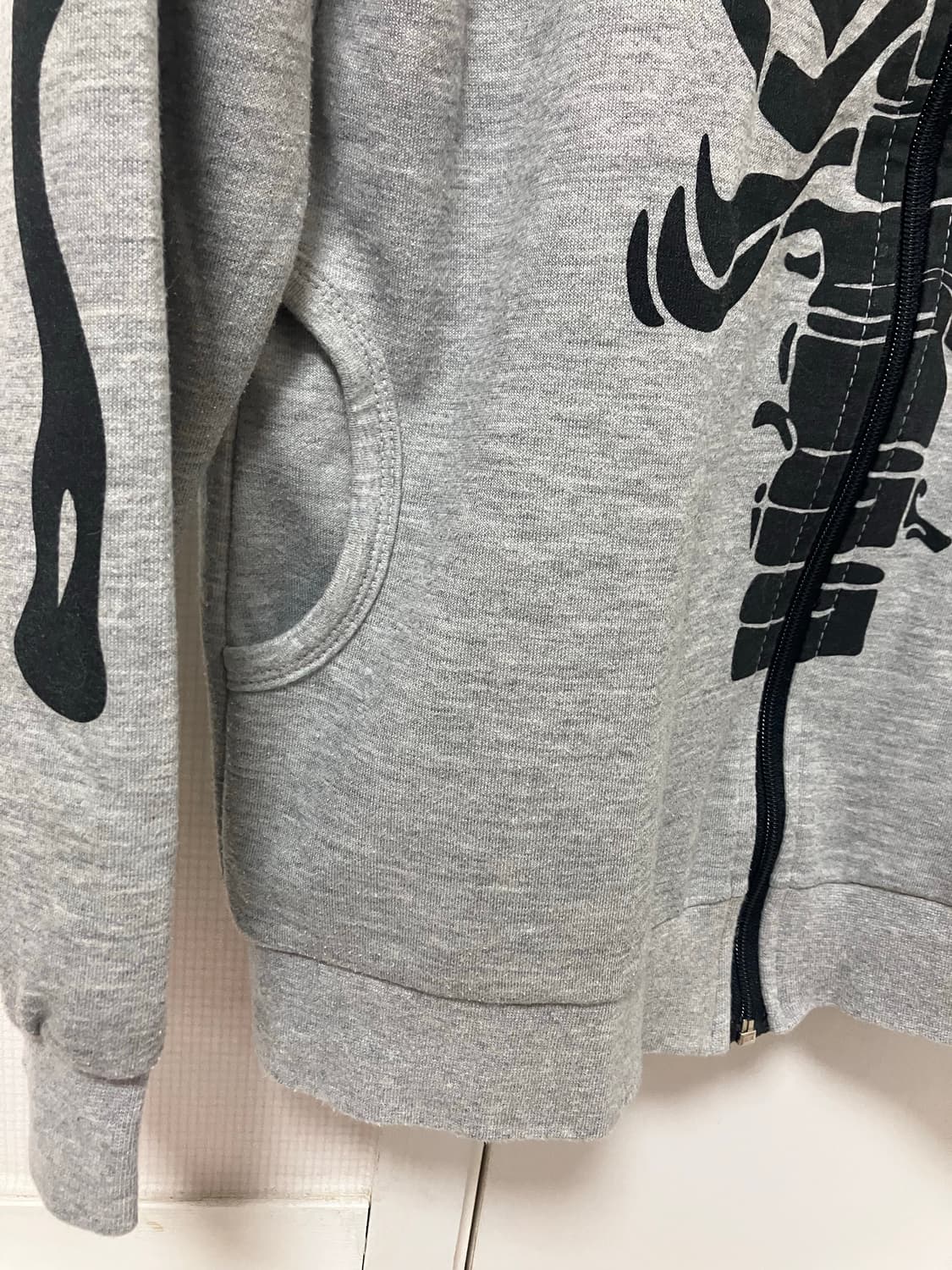 해골 후드집업 스컬 고스펑크 빈티지 긱시크 상품이미지4