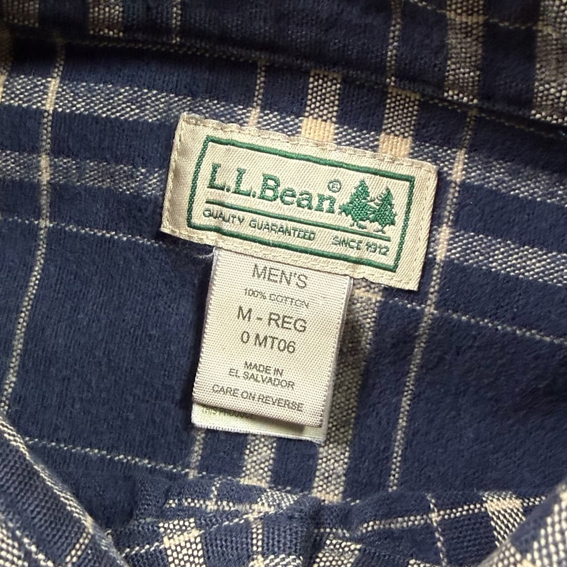 LL Bean 엘엘빈 플란넬 체크 셔츠 상품이미지4