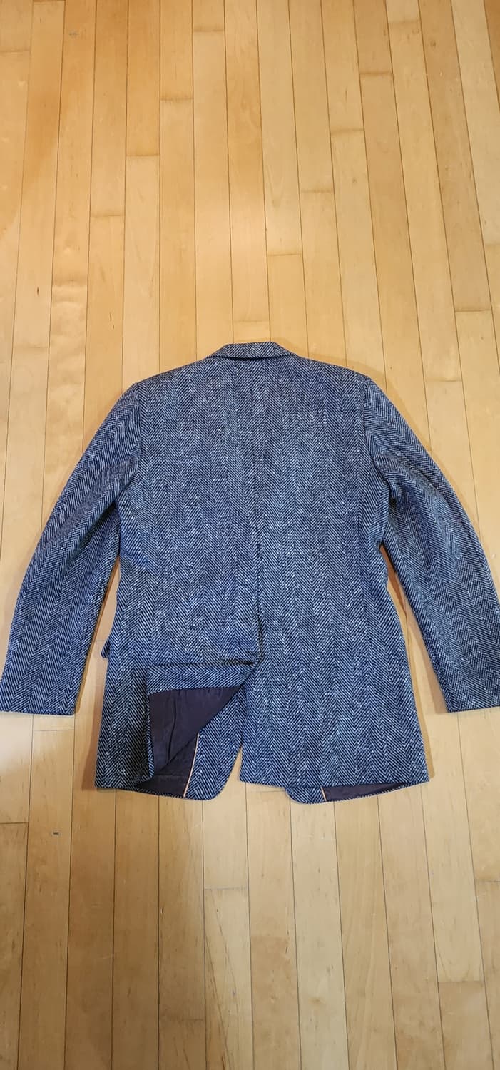 그레이 헤링본 트위드자켓 L 상품이미지5