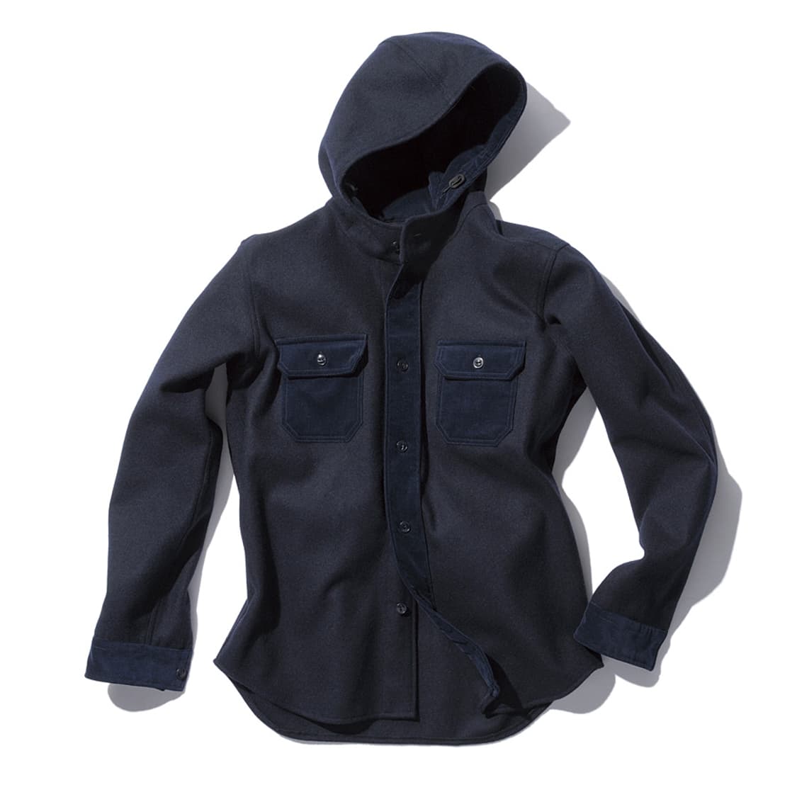 소프넷 라이트 멜턴 후드 셔츠 상품이미지3