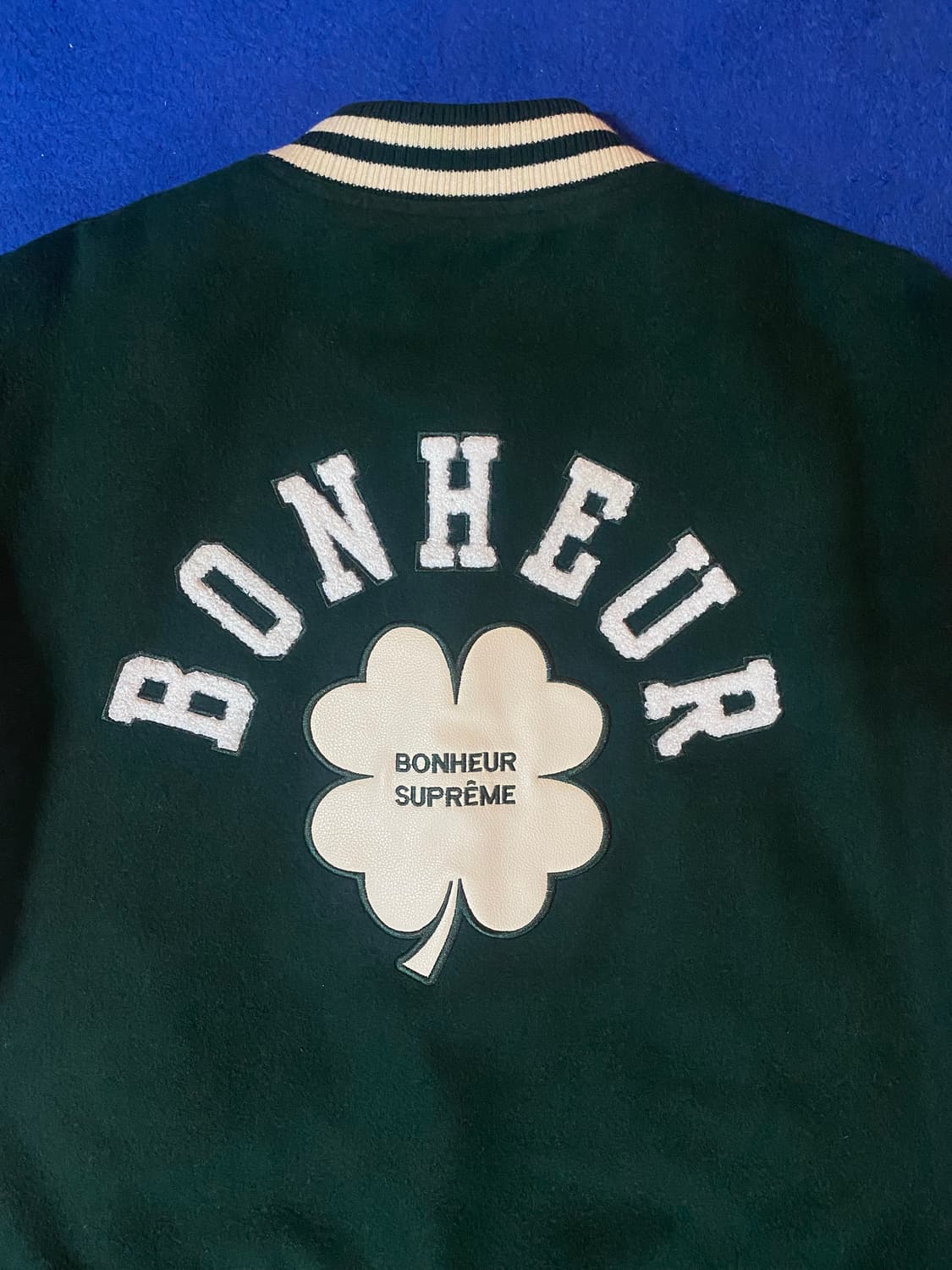 Frankstone 프랭크스톤 그린 Bonheur 바시티 자켓 야구 점퍼 상품이미지3