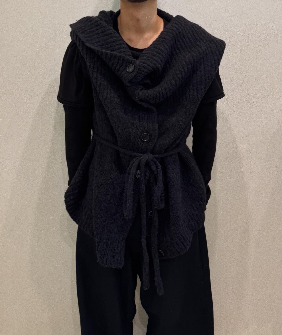 앤드뮐미스터 레이어드 울 알파카 베스트 상품이미지3