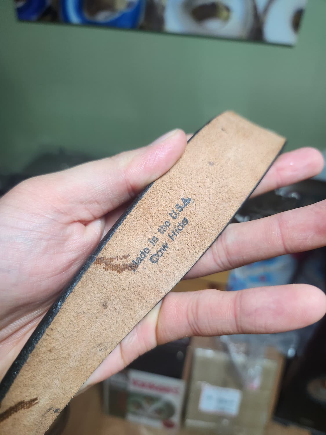 미국 빈티지 소가죽 핸드카빙 벨트 상품이미지6