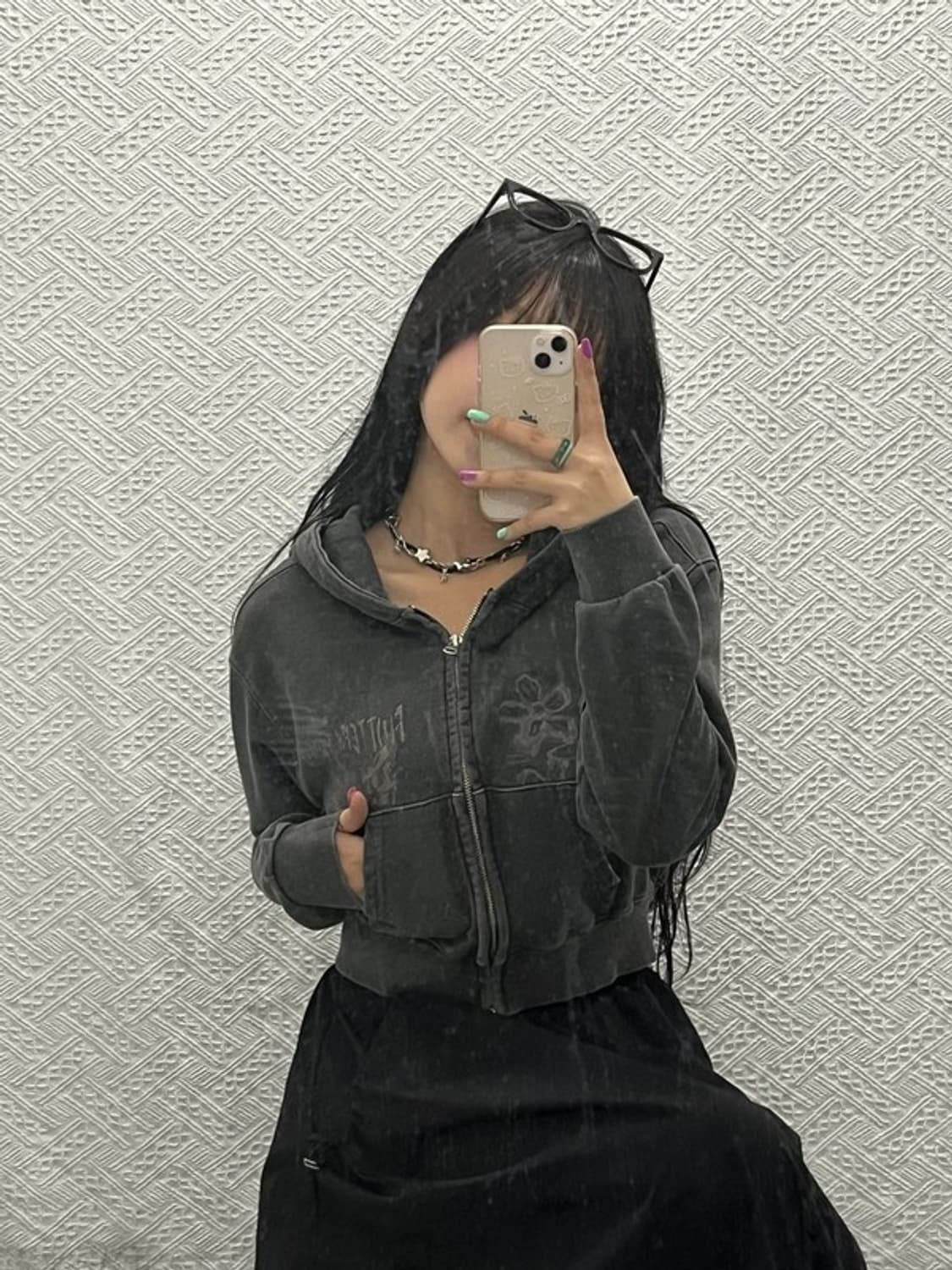 꼼파뇨 올드스쿨 빈티지 투웨이 크롭 후드 집업 M C06650 상품이미지1