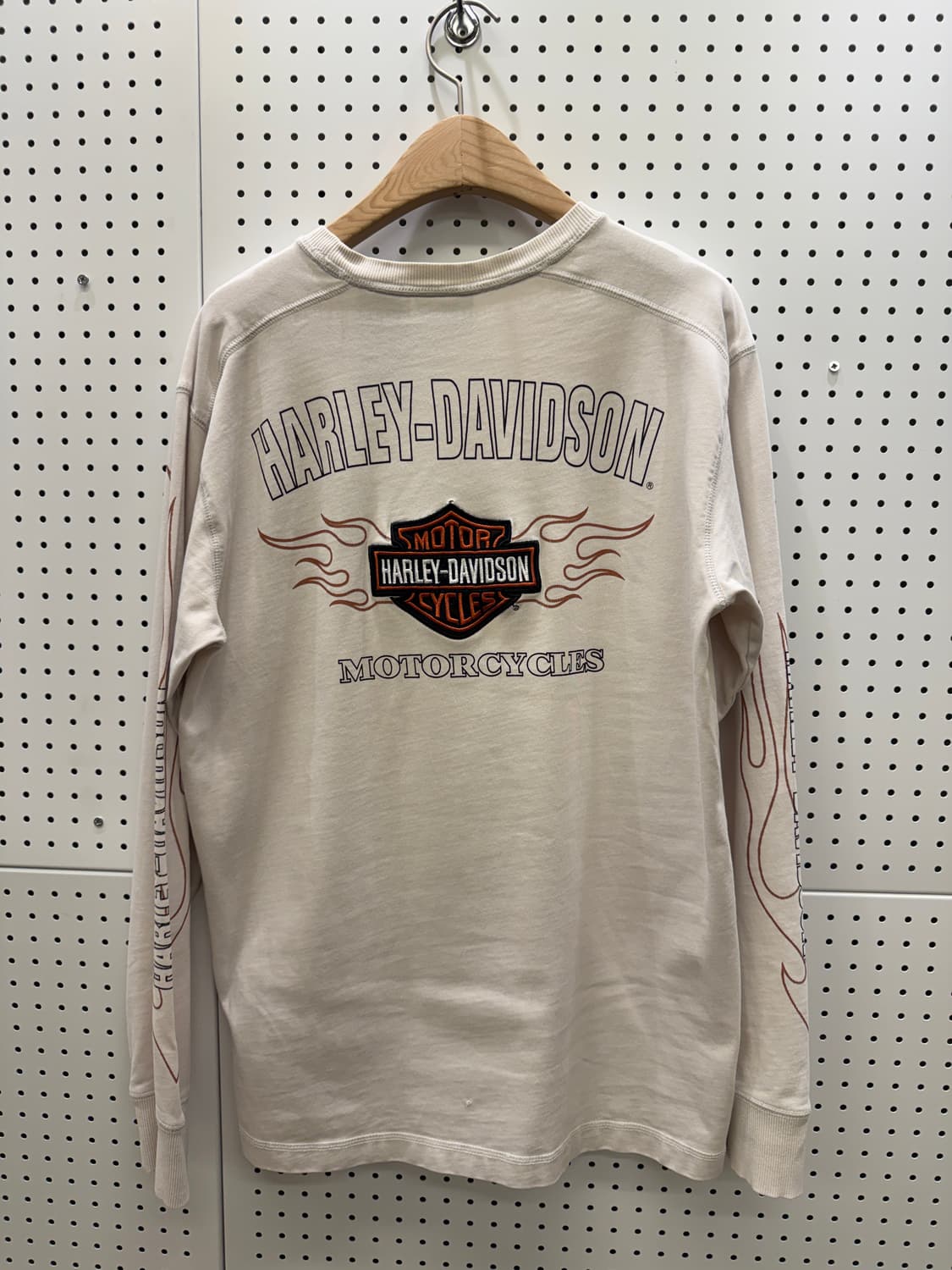 할리 데이비슨 플레임 빅로고 롱 슬리브 U142 상품이미지3