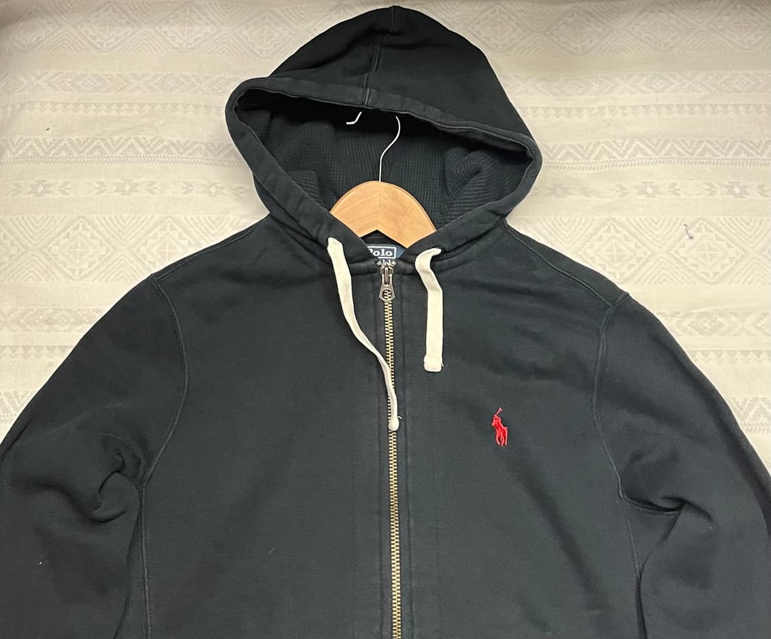 폴로 랄프로렌 블랙 후드집업 상품이미지4