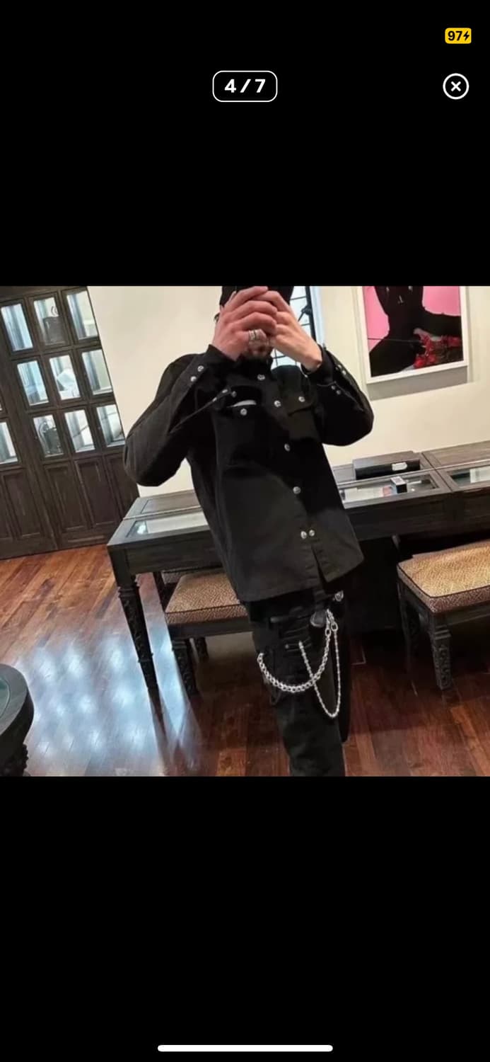 크롬하츠 워크독 블랙 셔츠 XL사이즈 상품이미지4