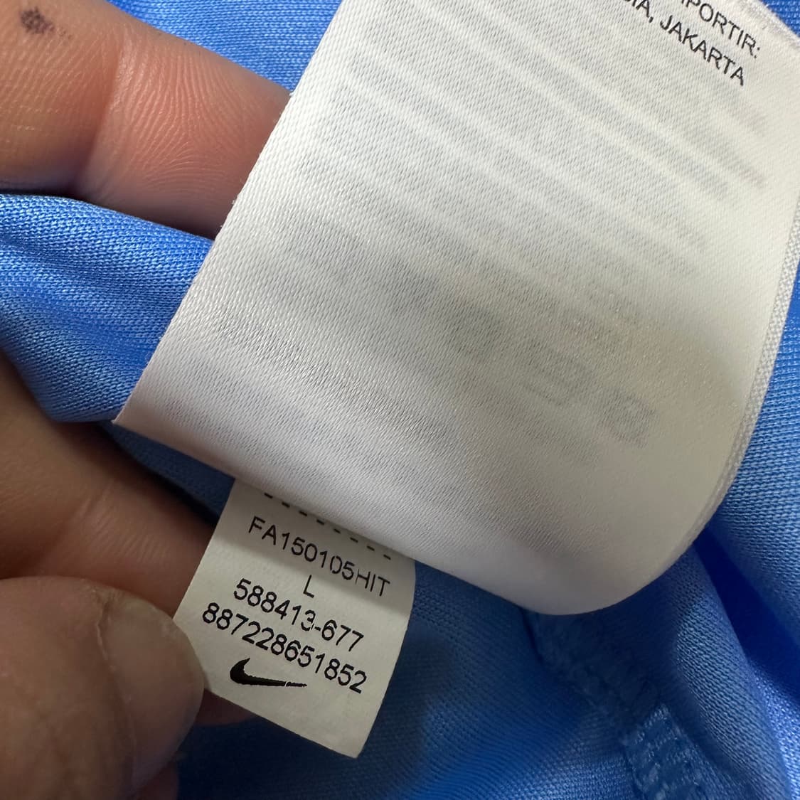 ✨ (바배) 나이키 버건디 스카이 배색 드라이핏 반팔티  상품이미지5