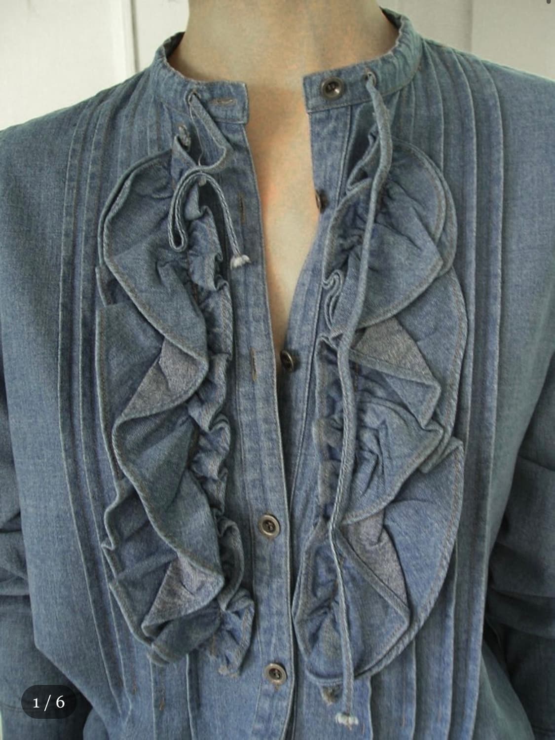 eonts country denim frill blouse (에옹쓰) 상품이미지5