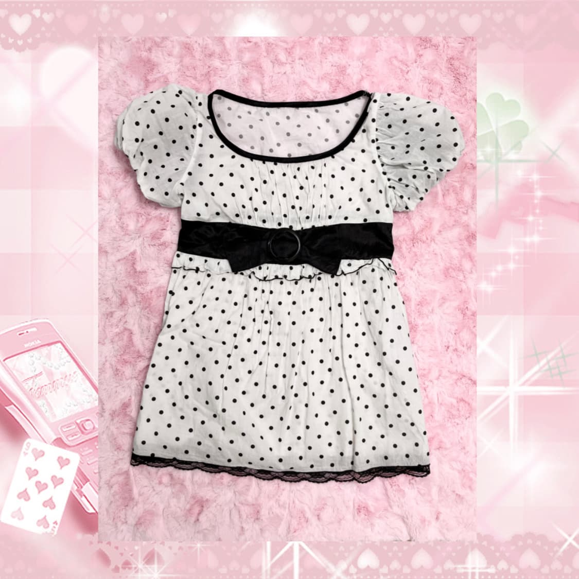 Vintage white dot pattern  상품이미지5