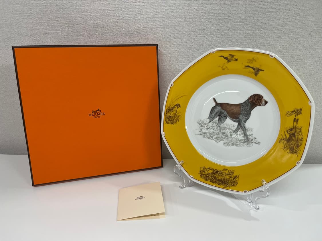 에르메스 샹 쿠홍 chiens Courants 브라크알레망 플레이트 1P 상품이미지1
