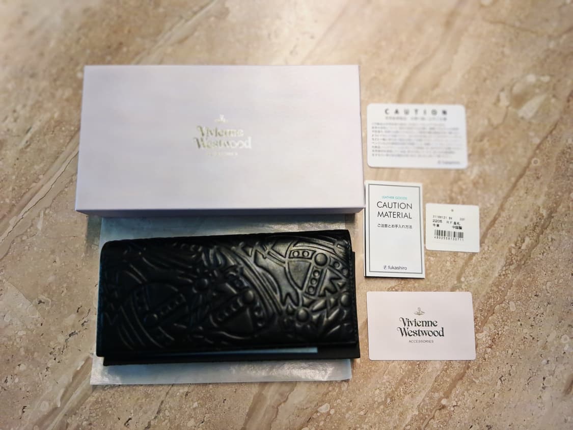 비비안웨스트우드 일본판 orb라인 음각 엠보 장지갑 상품이미지7