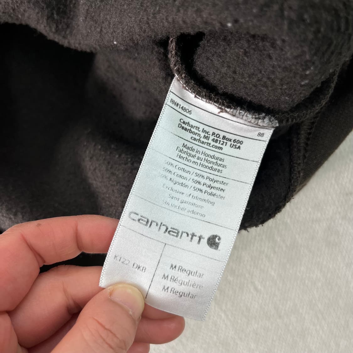 100 칼하트 WIP 브라운 후드집업 상품이미지6