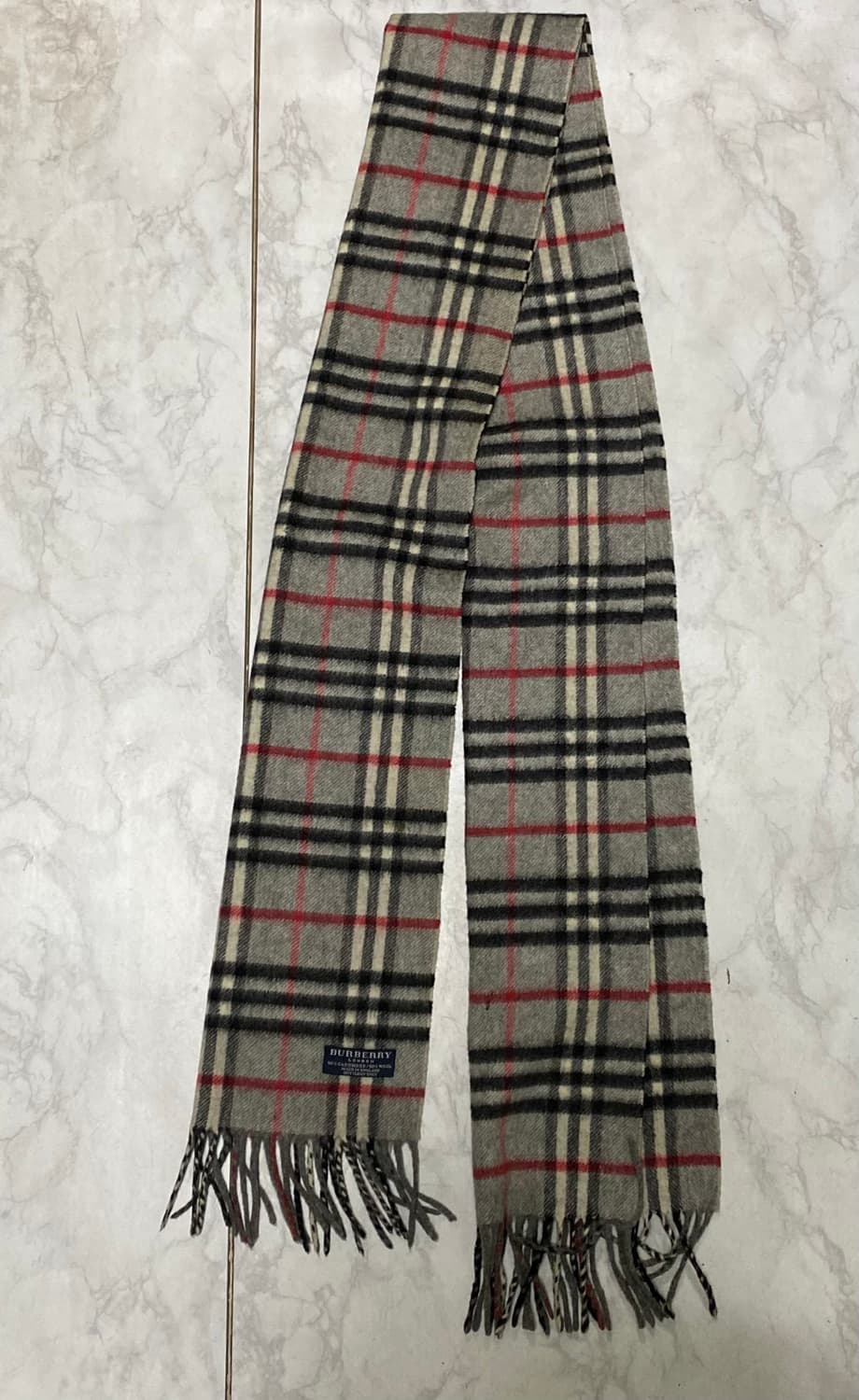 버버리 캐시미어50 울 50 롱 목도리 상품이미지1