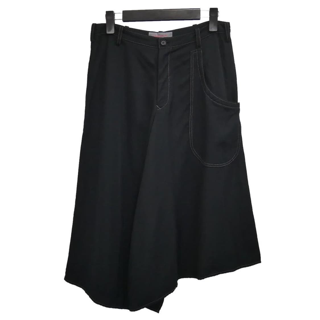 요지야마모토 NOIR 2013aw 텐셀 스티치 비대칭 스커트 상품이미지1