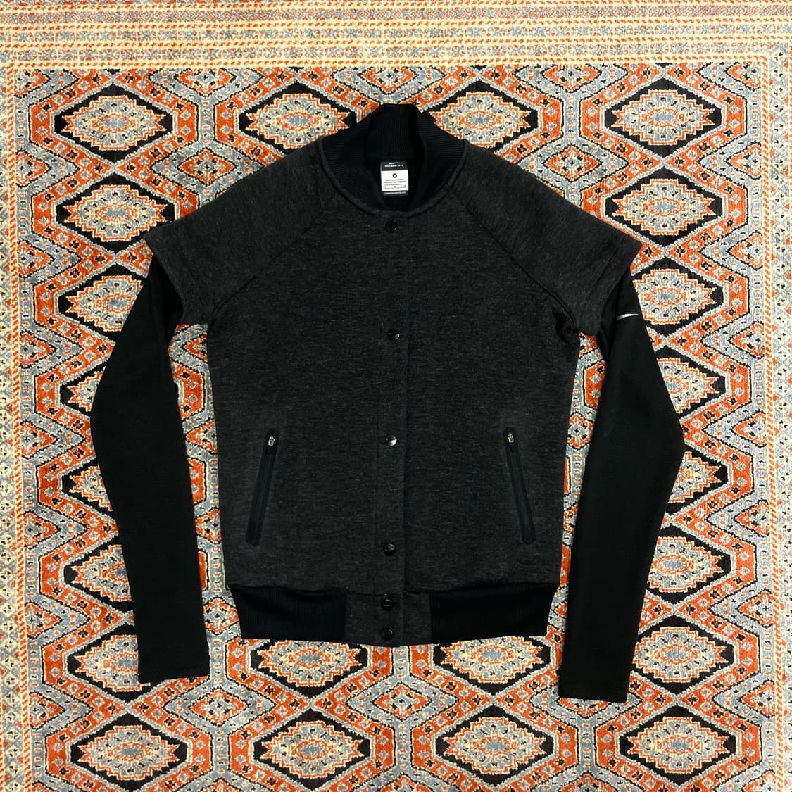 나이키 차콜 레이어드 블루종 여성M 상품이미지1