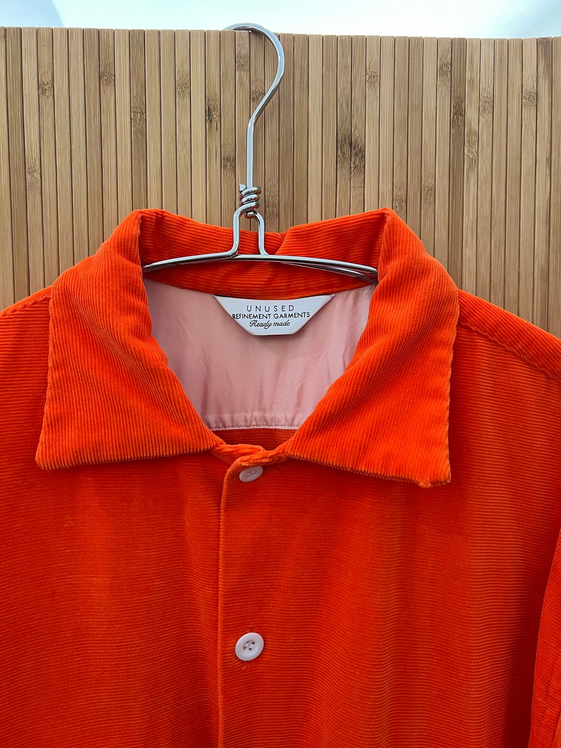 언유즈드 오렌지 코듀로이 셔츠 자켓 3사이즈 상품이미지2