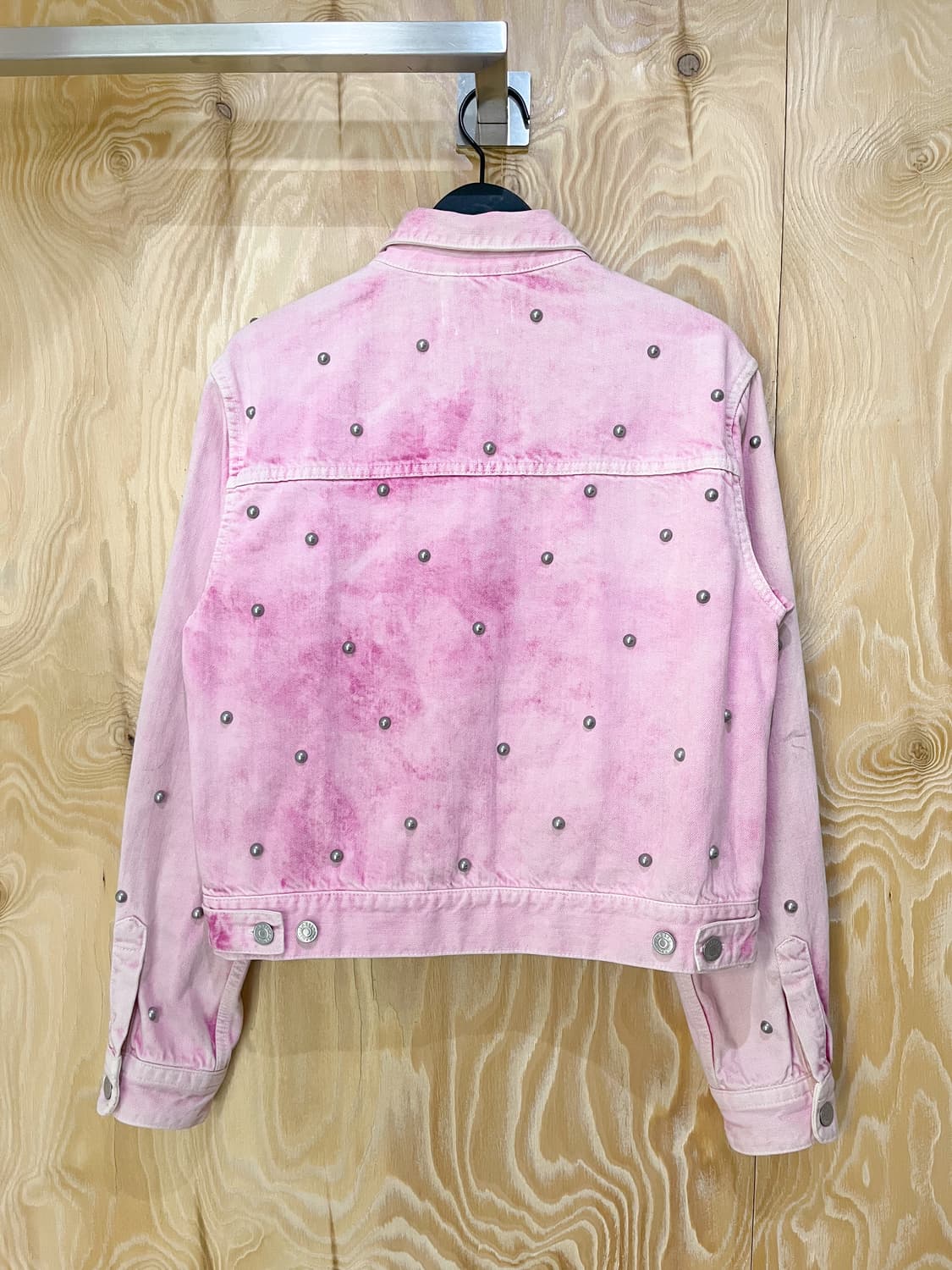 이자벨마랑 핑크 스터드 데님 트러커 자켓 상품이미지3